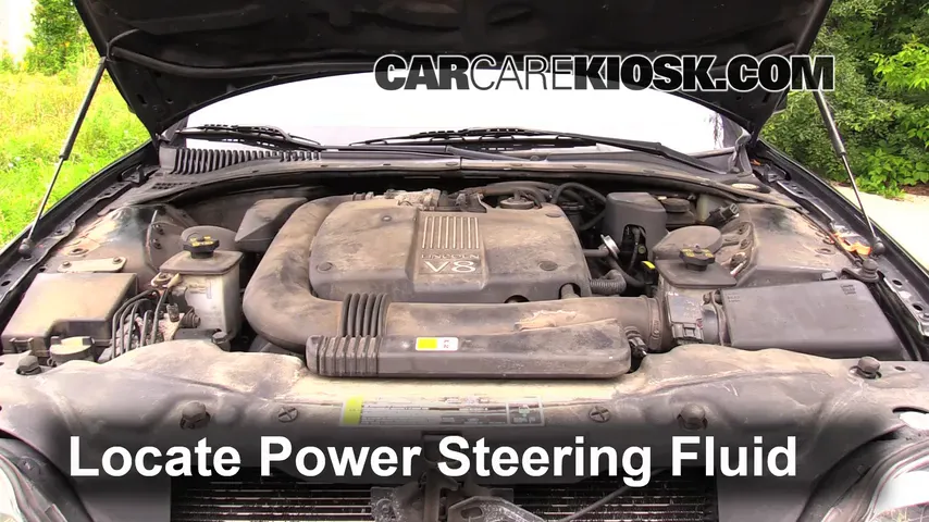 2002 Lincoln LS 3.9L V8 Power Steering Fluid Add Fluid